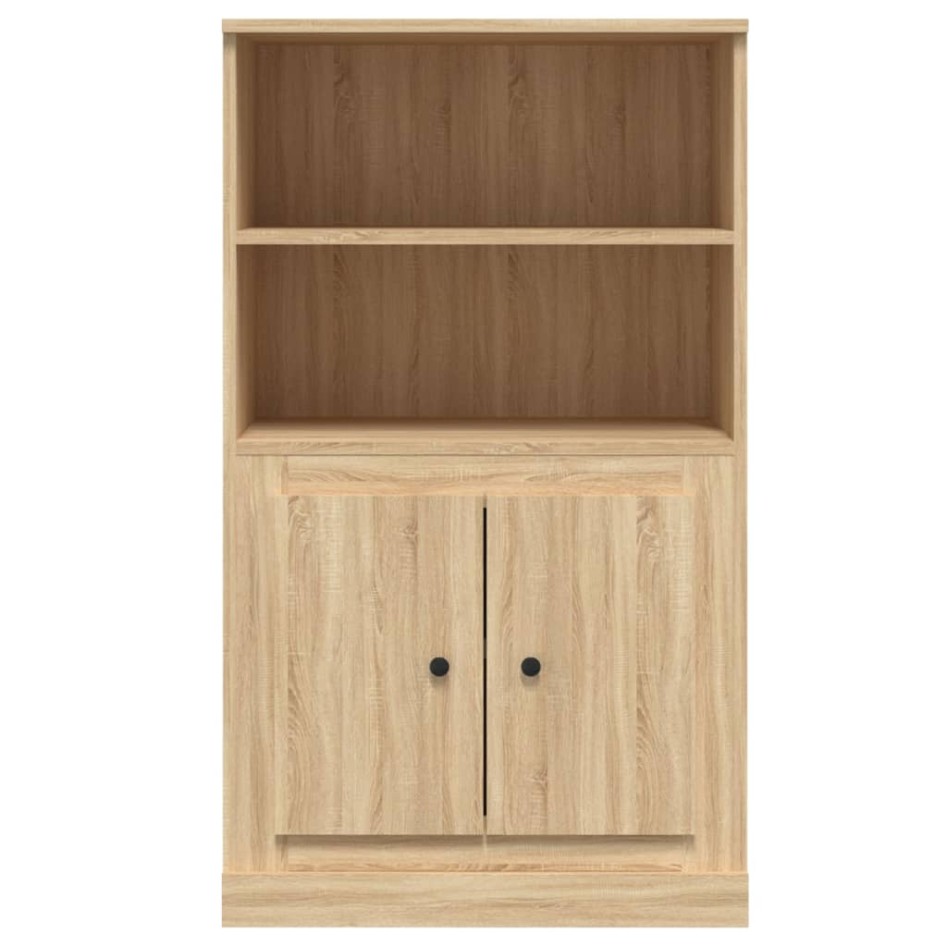 Aparador de madera contrachapada roble Sonoma 60x35,5x103,5
