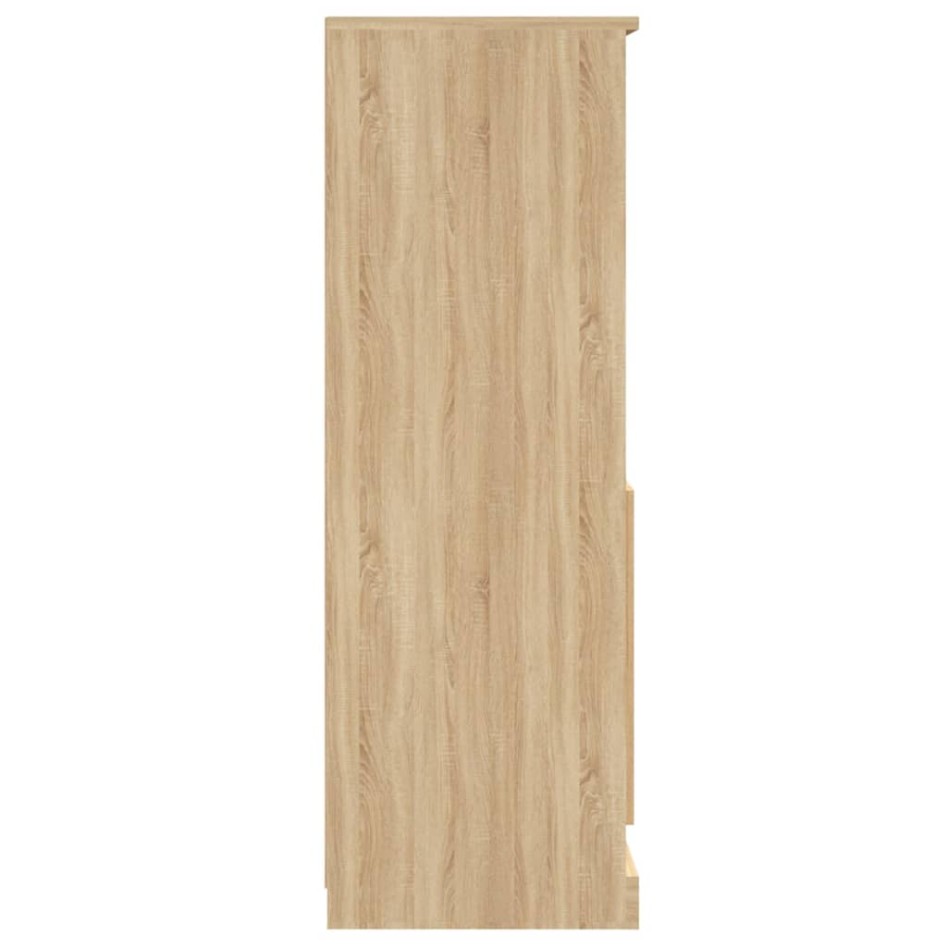 Aparador de madera contrachapada roble Sonoma 60x35,5x103,5