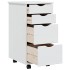 Cajonera con ruedas MOSS madera maciza de pino