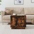 Mesa de centro madera contrachapada roble ahumado 51x50x44