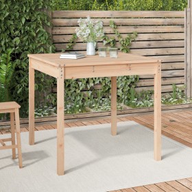 Mesa de jardín madera maciza de pino 82,5x82,5x76