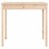 Mesa de jardín madera maciza pino 121x82,5x76