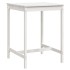 Mesa de jardín madera maciza pino blanco 82,5x82,5x110