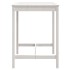 Mesa de jardín madera maciza pino blanco 82,5x82,5x110