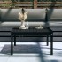 Mesa de jardín madera maciza pino negro 82,5x82,5x45