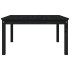 Mesa de jardín madera maciza pino negro 82,5x82,5x45