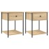Mesitas noche 2 uds madera ingeniería roble Sonoma 44x45x58