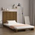 Cabecero cama pared madera maciza pino marrón miel