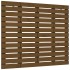 Cabecero cama pared madera maciza pino marrón miel