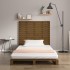 Cabecero cama pared madera maciza pino marrón miel