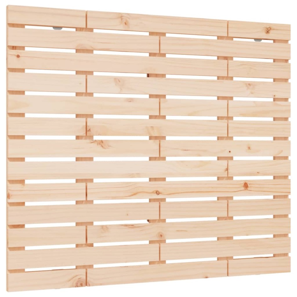 Cabecero de cama de pared madera maciza de pino 146x3x91,5