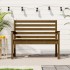 Banco de jardín madera maciza pino marrón miel 109x48x91,5