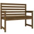 Banco de jardín madera maciza pino marrón miel 109x48x91,5