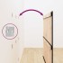Cabecero de cama pared madera maciza pino negro 146,5x3x110