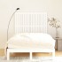 Cabecero de cama pared madera maciza pino blanco 127,5x3x110