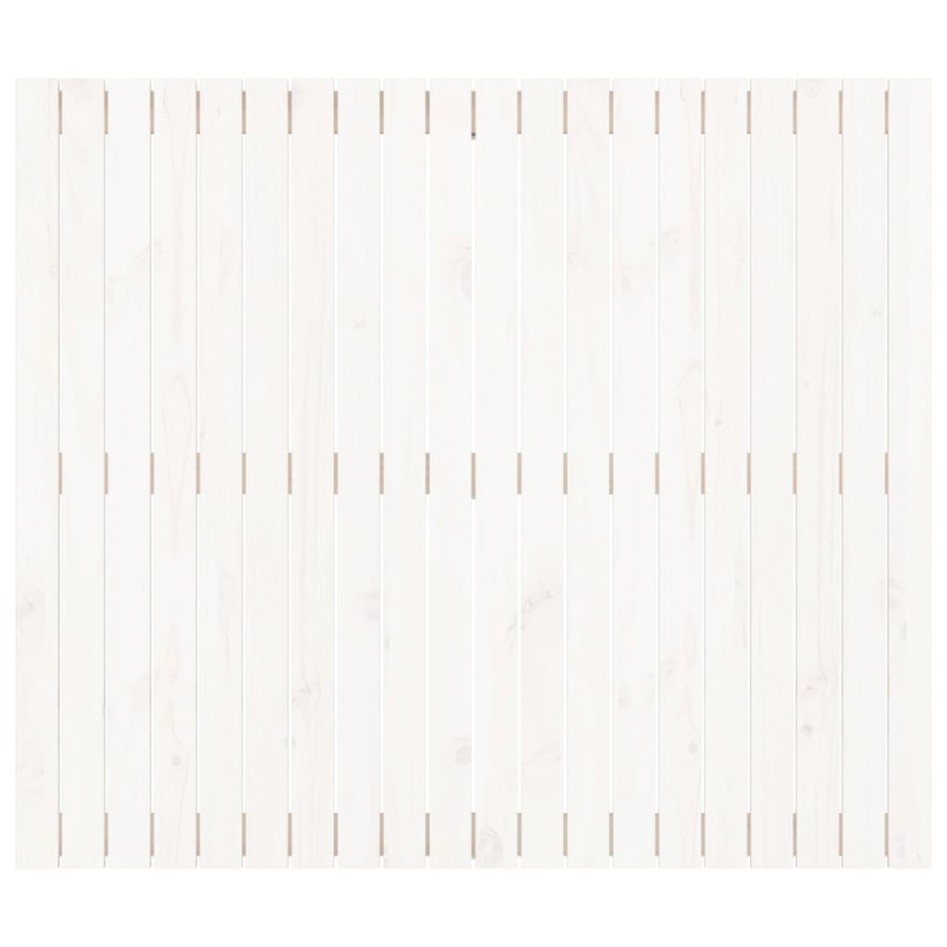 Cabecero de cama pared madera maciza pino blanco 127,5x3x110