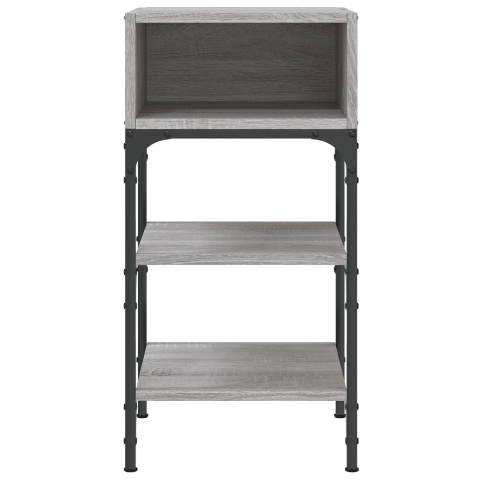 Mesitas noche 2 uds madera ingeniería gris Sonoma 35x34,5x70
