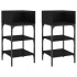 Mesitas de noche 2 uds madera de ingeniería negro 35x34,5x70