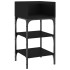 Mesitas de noche 2 uds madera de ingeniería negro 35x34,5x70