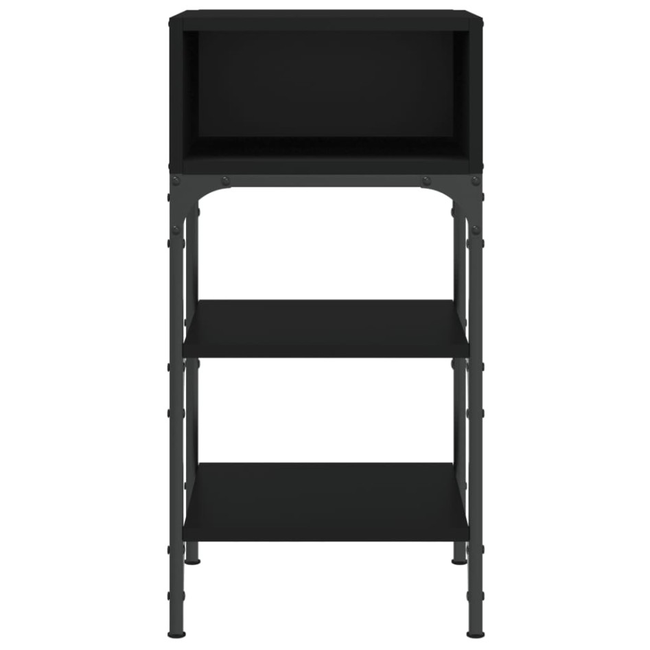 Mesitas de noche 2 uds madera de ingeniería negro 35x34,5x70