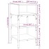 Mesitas de noche 2 uds madera de ingeniería negro 35x34,5x70
