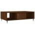 Mesa de centro madera de ingeniería roble marrón 104x60x35