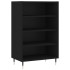Aparador alto madera de ingeniería negro 57x35x90