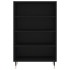 Aparador alto madera de ingeniería negro 57x35x90