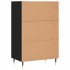 Aparador alto madera de ingeniería negro 57x35x90