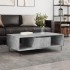 Mesa de centro madera de ingeniería gris hormigón 104x60x35