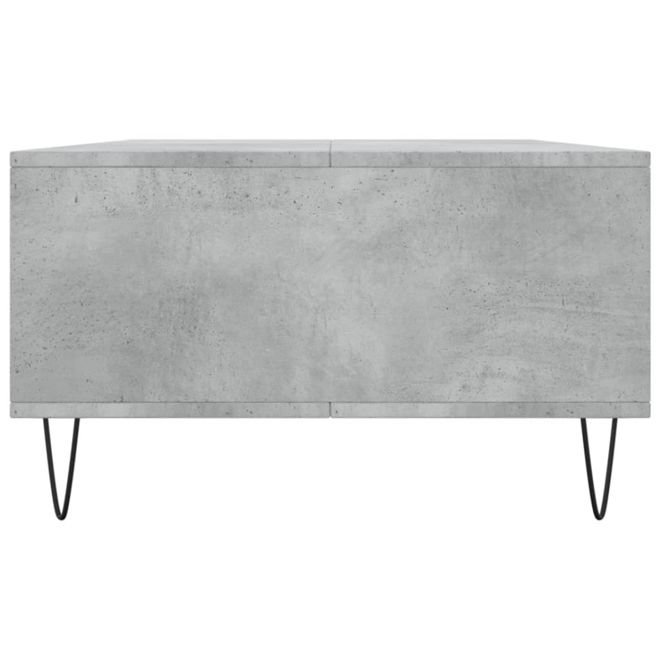 Mesa de centro madera de ingeniería gris hormigón 104x60x35