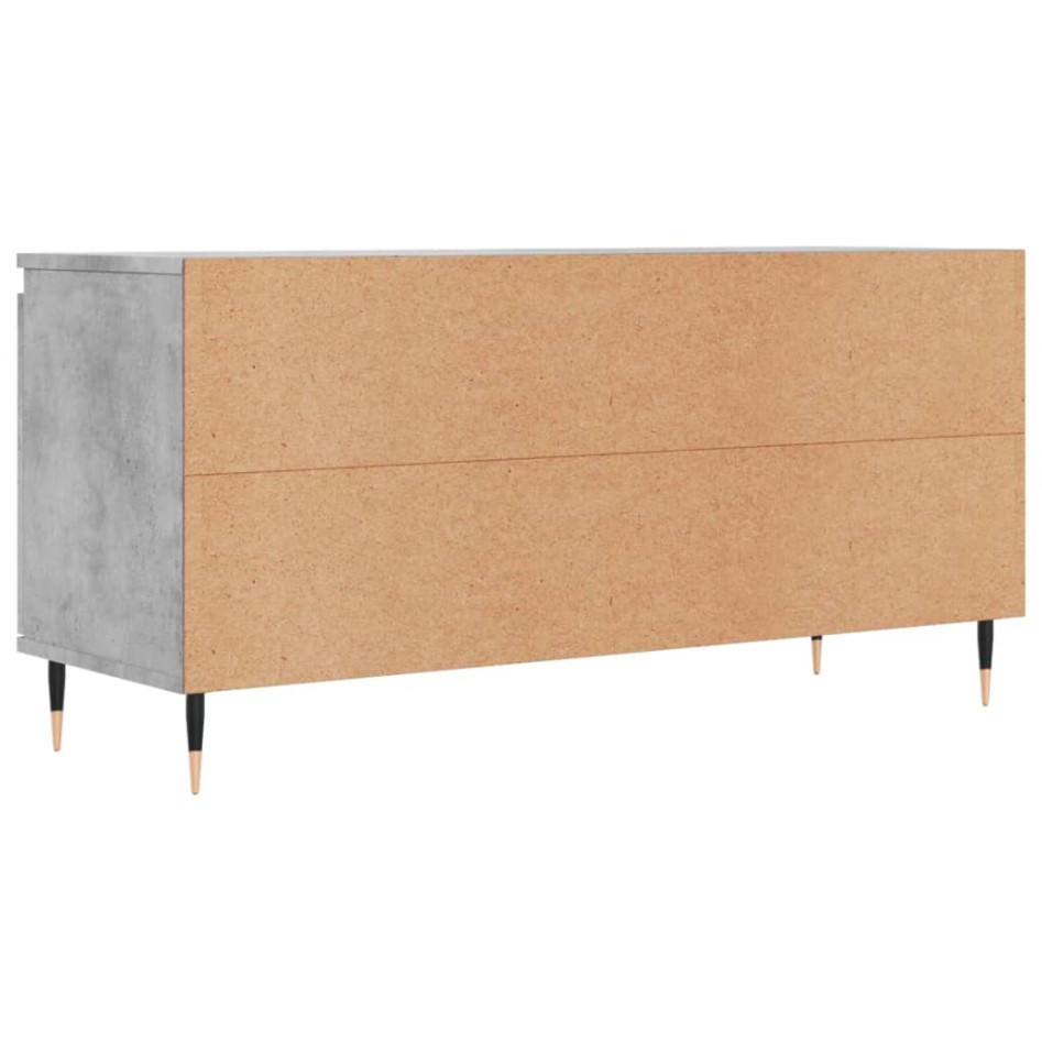 Mueble de TV madera de ingeniería gris hormigón 104x35x50