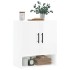 Armario de pared madera de ingeniería blanco brillo 60x31x70