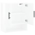 Armario de pared madera de ingeniería blanco brillo 60x31x70
