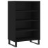 Aparador alto madera de ingeniería negro 57x35x90