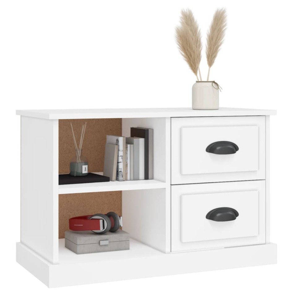 Mueble para TV madera contrachapada blanco 73x35,5x47,5