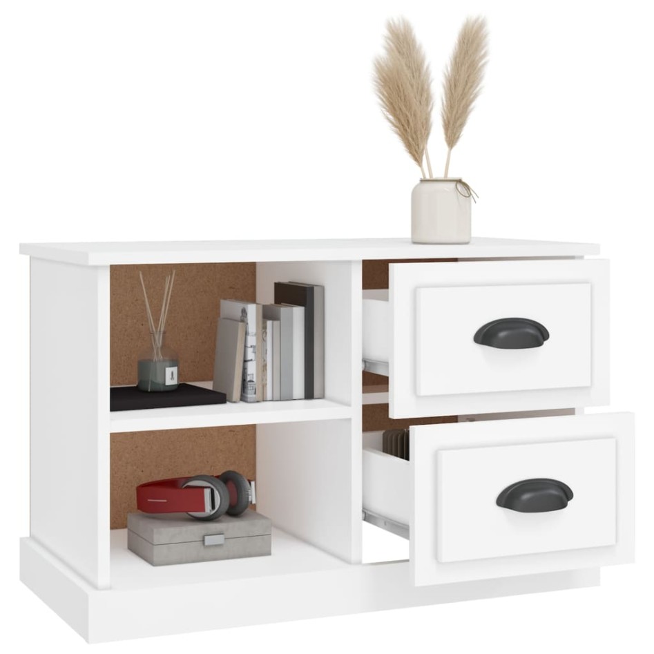 Mueble para TV madera contrachapada blanco 73x35,5x47,5