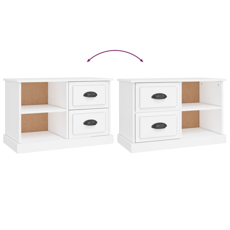 Mueble para TV madera contrachapada blanco 73x35,5x47,5