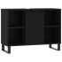 Mueble de baño madera de ingeniería negro 80x33x60