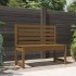 Banco de jardín madera maciza pino marrón miel 109