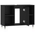 Mueble de baño madera de ingeniería negro 80x33x60