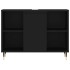 Mueble de baño madera de ingeniería negro 80x33x60