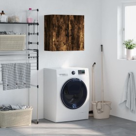 Armario de pared madera de ingeniería roble ahumado 60x31x60