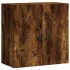 Armario de pared madera de ingeniería roble ahumado 60x31x60