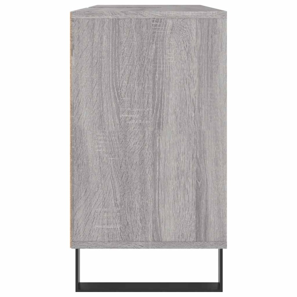 Mueble de baño madera de ingeniería gris Sonoma 80x33x60