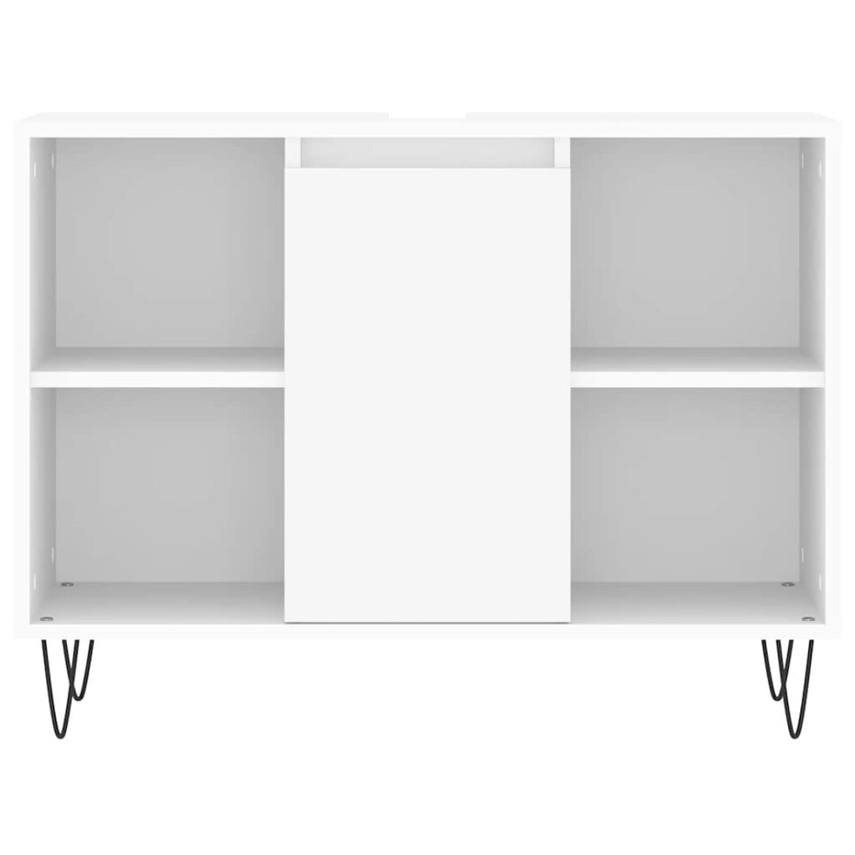 Mueble de baño madera de ingeniería blanco 80x33x60