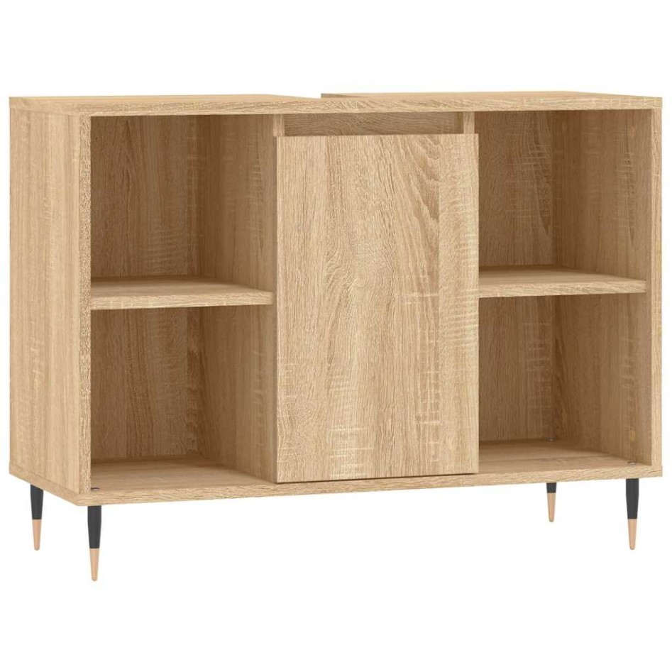 Mueble de baño madera de ingeniería roble Sonoma 80x33x60