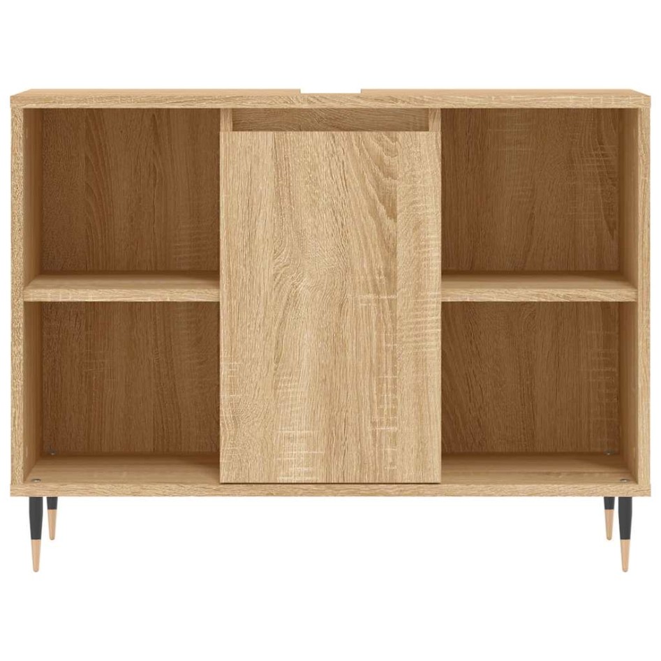 Mueble de baño madera de ingeniería roble Sonoma 80x33x60