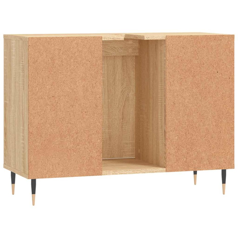 Mueble de baño madera de ingeniería roble Sonoma 80x33x60