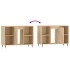 Mueble de baño madera de ingeniería roble Sonoma 80x33x60